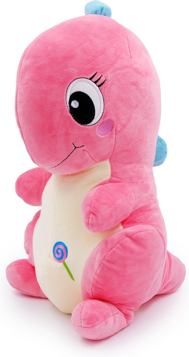 Zoem - Knuffel - Dinosaurus 50 cm - Roze - Knuffels