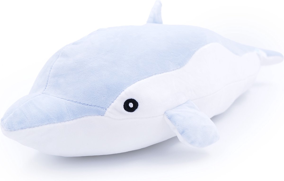 Zoem - Knuffel - Dolfijn 60 cm - Blauw - Knuffels