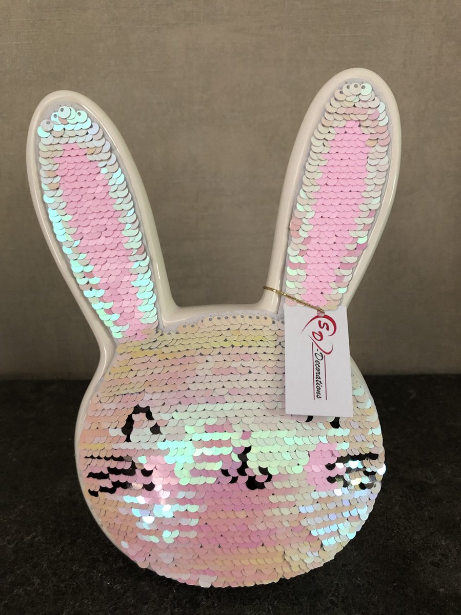 Spaarpot Konijn - Multicolor - Keramiek