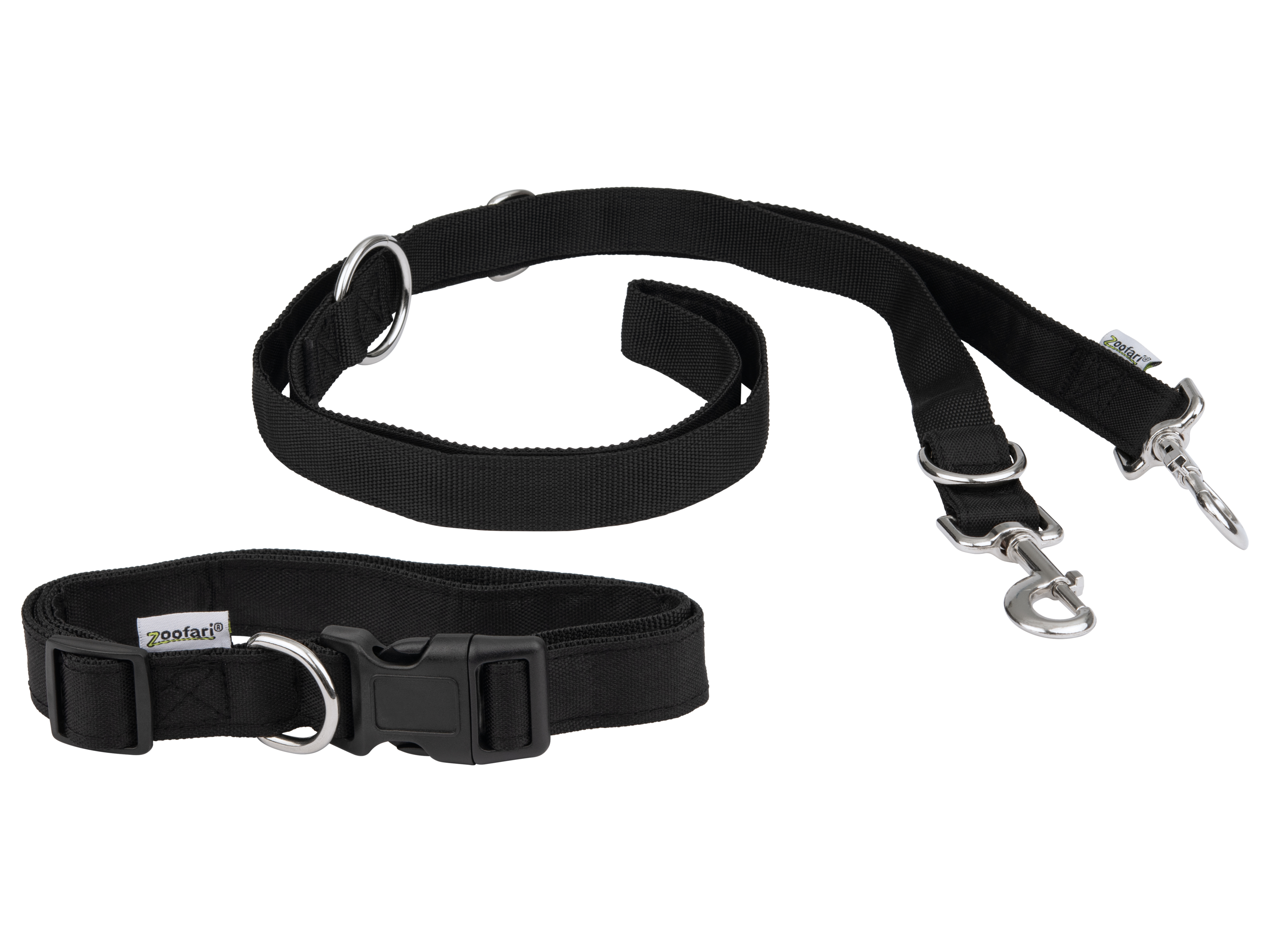 zoofari Hondenriem met halsband of hondenriem (Halsband M en hondenriem)