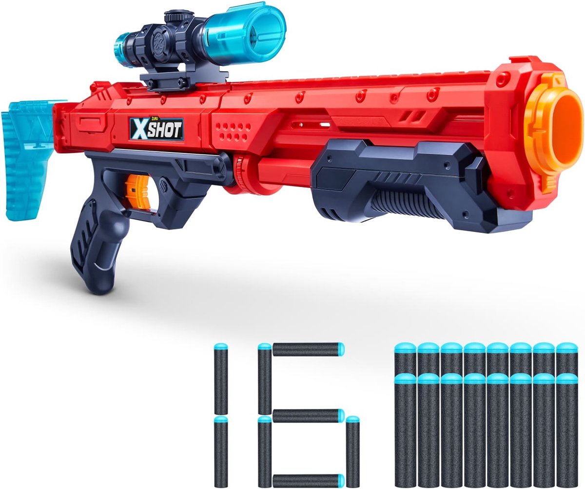Zuru X-Shot Excel Hawk Eye Blaster met 16 Darts