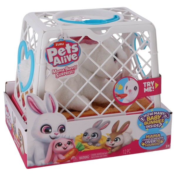 Pets Alive Mama En Baby Konijn In Kooi