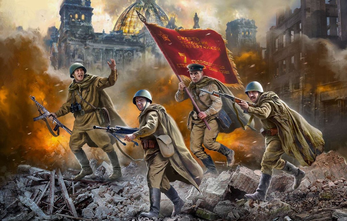 Zvezda Modelbouwpakket Militaire voertuigen - 6293 Soviet Guards Infantry 1943-45 - Snap Fit Kit Plastic - 1:72 -