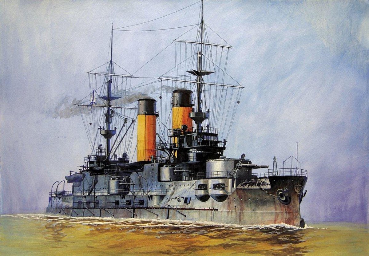 Zvezda Modelbouwpakket Schepen - 9027 Russian Battleship Borodino Plastic - 1:350 -
