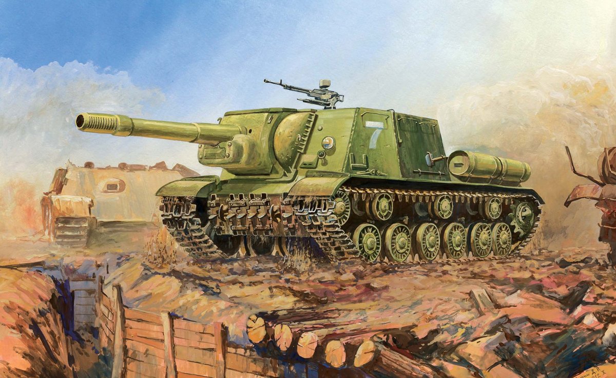 Zvezda Soviet Tank Destroyer ISU-152