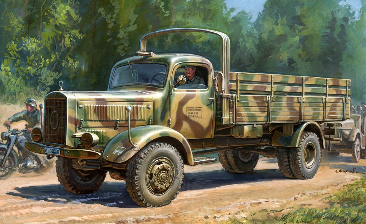 Zvezda WWII German Cargo Truck LKW L4500A