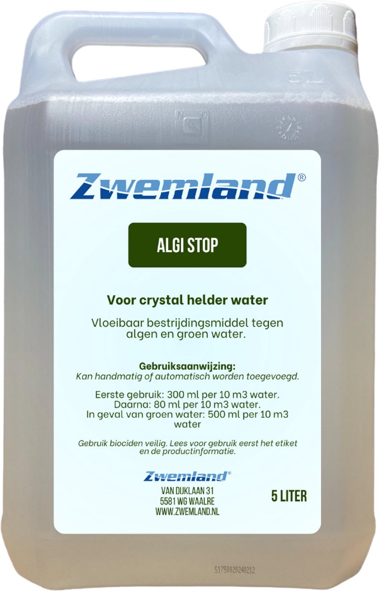 Zwemland Algi-stop 5 liter - Anti Alg
