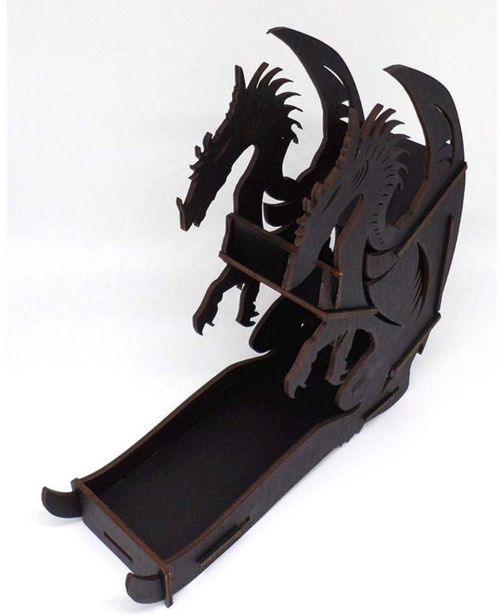 Zylo® Dice Tower - Dobbeltoren - Dobbelsteen Toren - 27x8x25cm - Donkerbruin