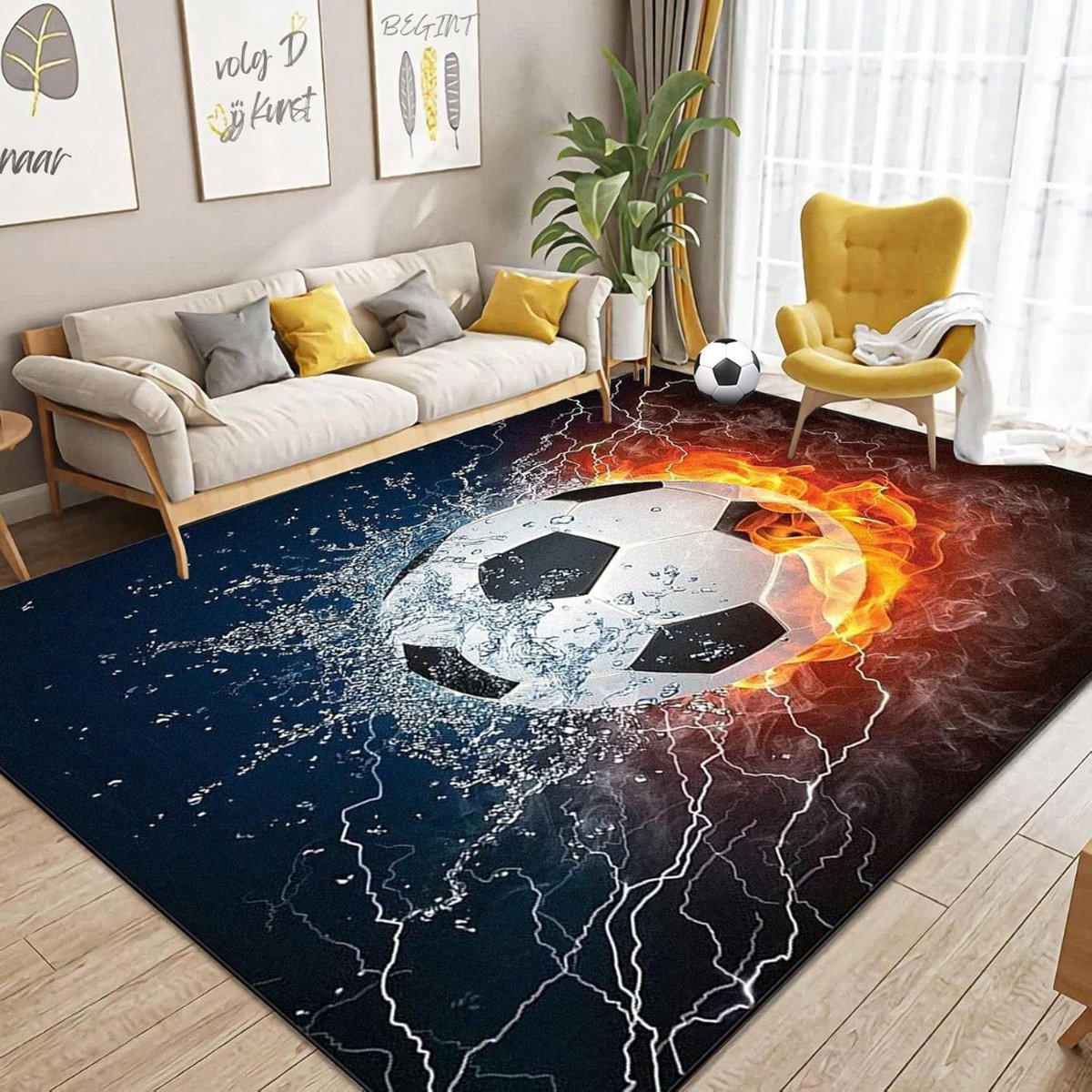 Zylo® Voetbalmat - Dribbelmat - Voetbal Tapijt - 120x100x3cm - Veelkleurig