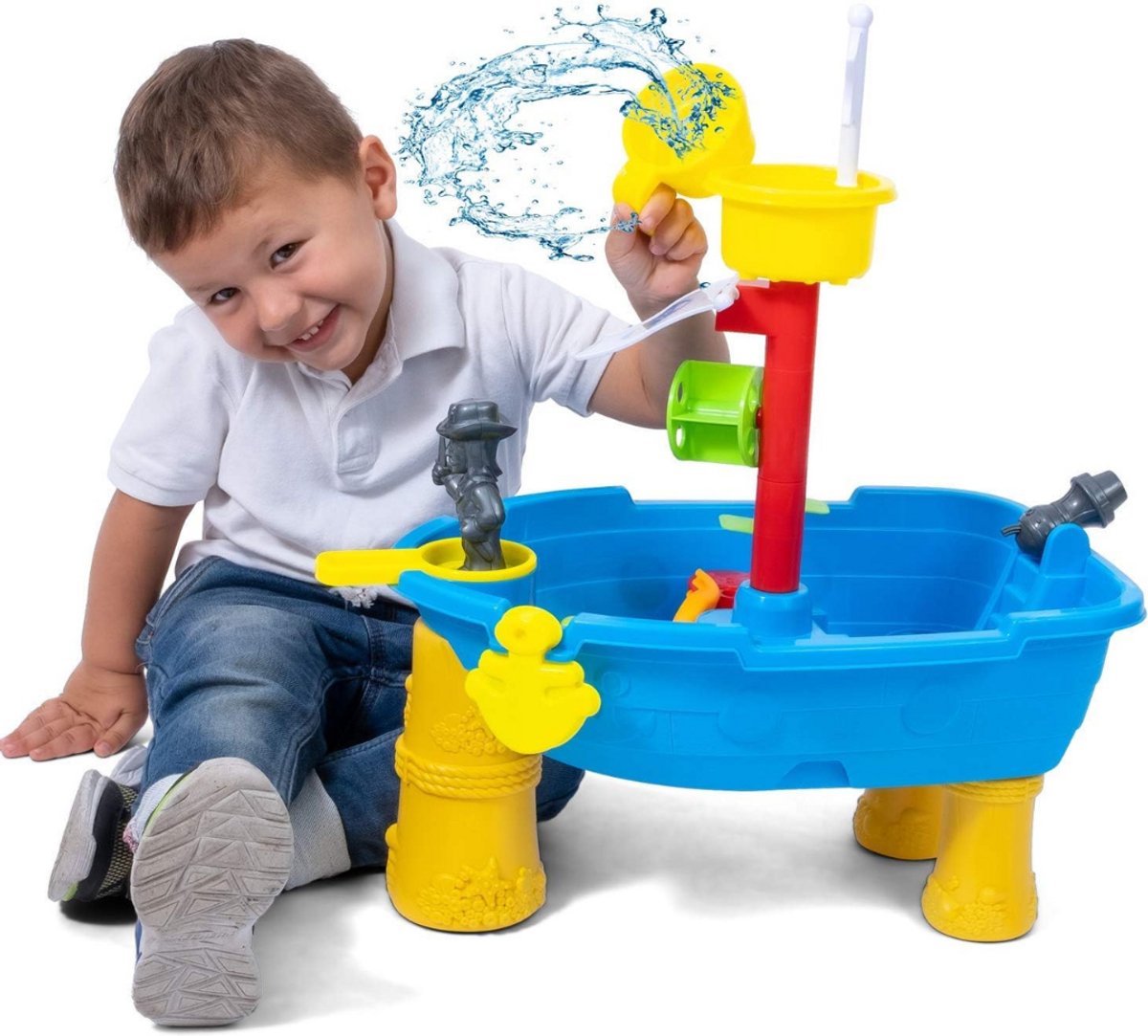 Zylo® Watertafel Buiten - Waterbaan - Watertafel Speelgoed - Blauw - 15cm x 10cm x 20cm