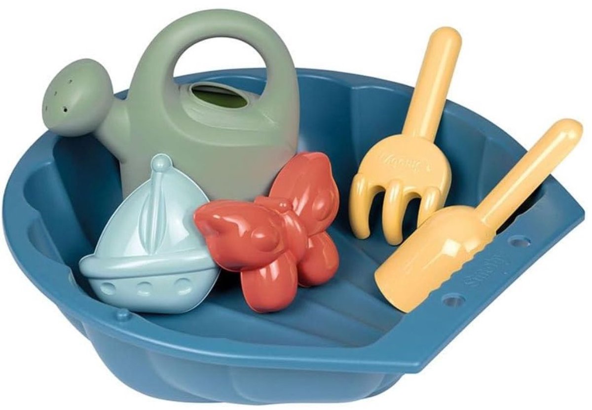 Zylo® Zandbak Schelp - Zand en Water Schelp - Zandbad - Blauw - 35cm x 35cm x 9cm