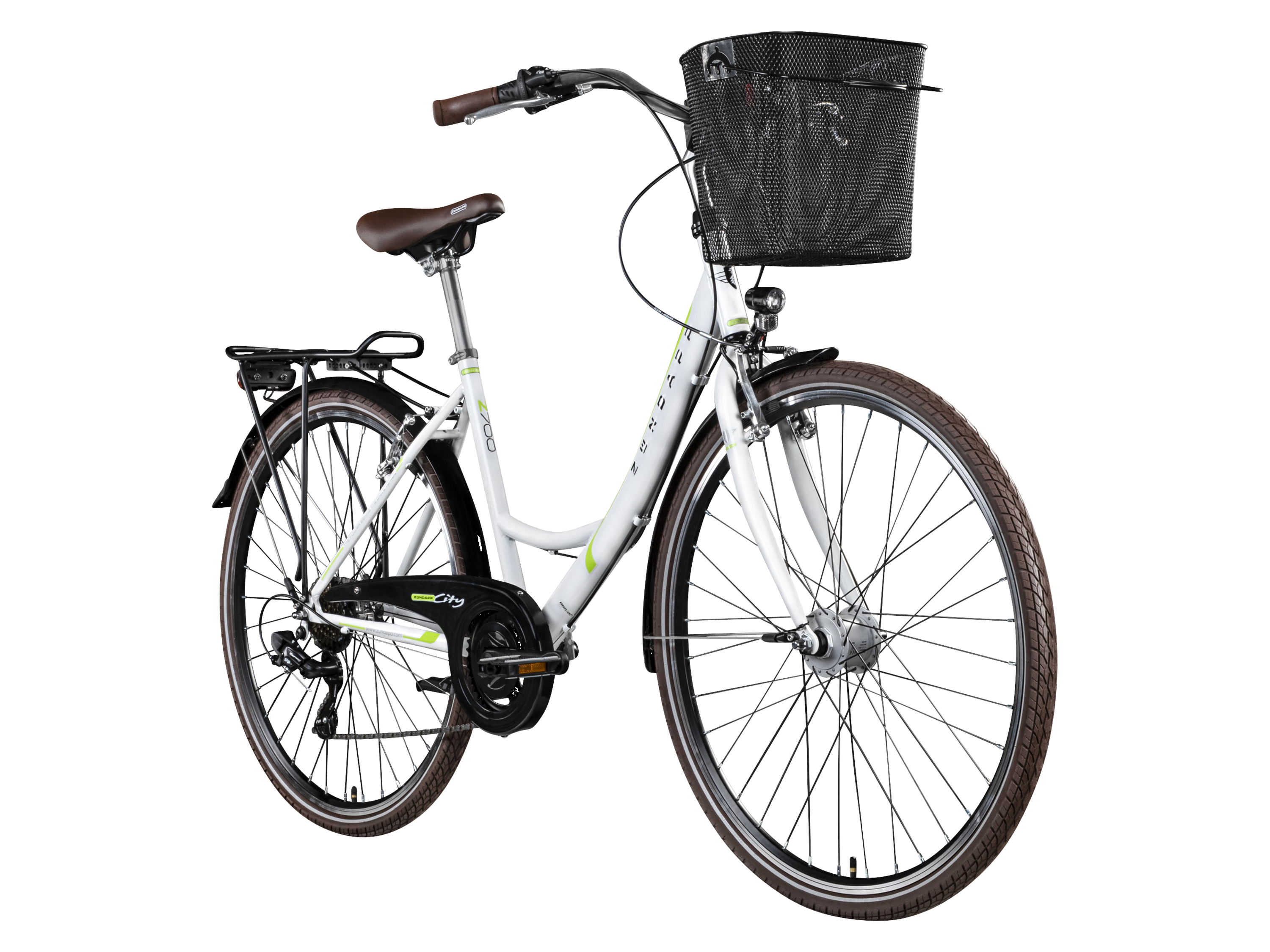 Zündapp Stadsfiets Z700 700c (Wit/groen)
