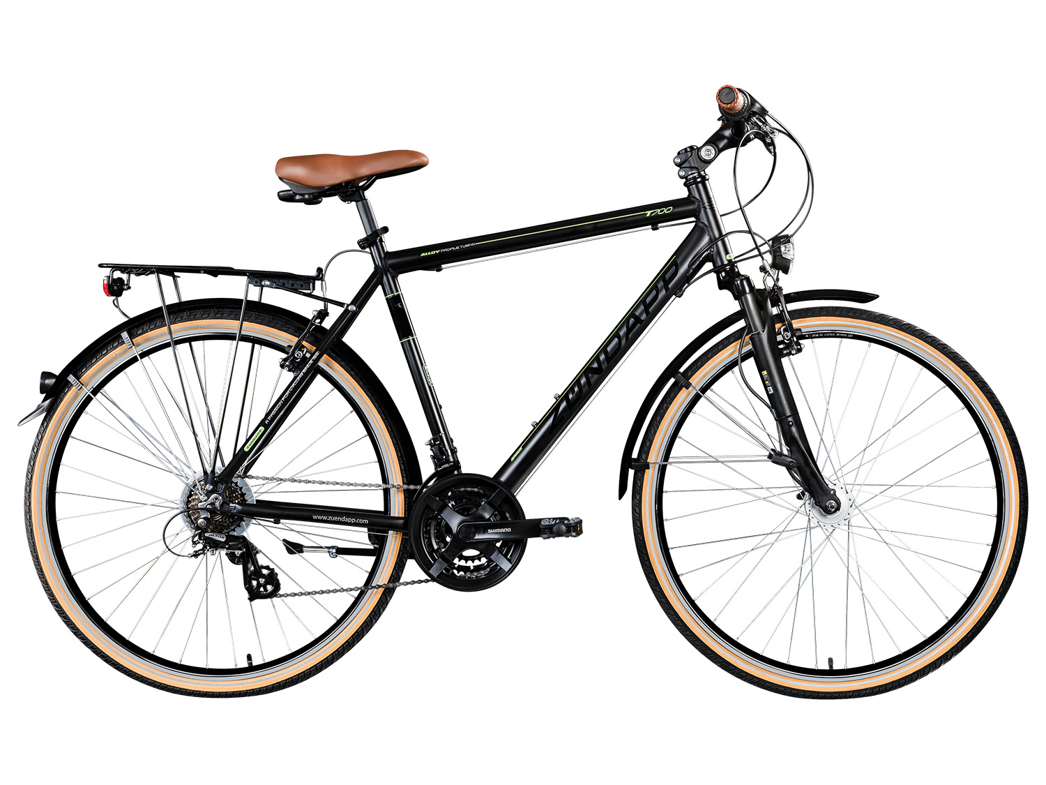 Zündapp Trekkingfiets T700 (Heren, Zwart, RH 55 cm)