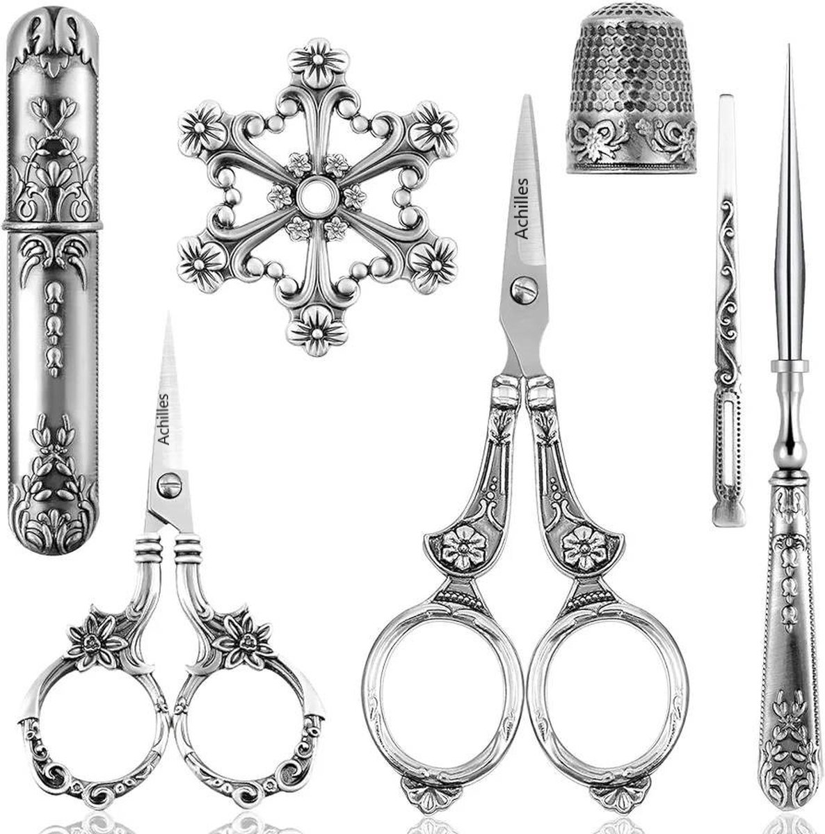 Achilles® Borduurschaar Set 2 Schaartjes - Naaidoosset - Borduur - Hobbyschaar - Borduurschaar