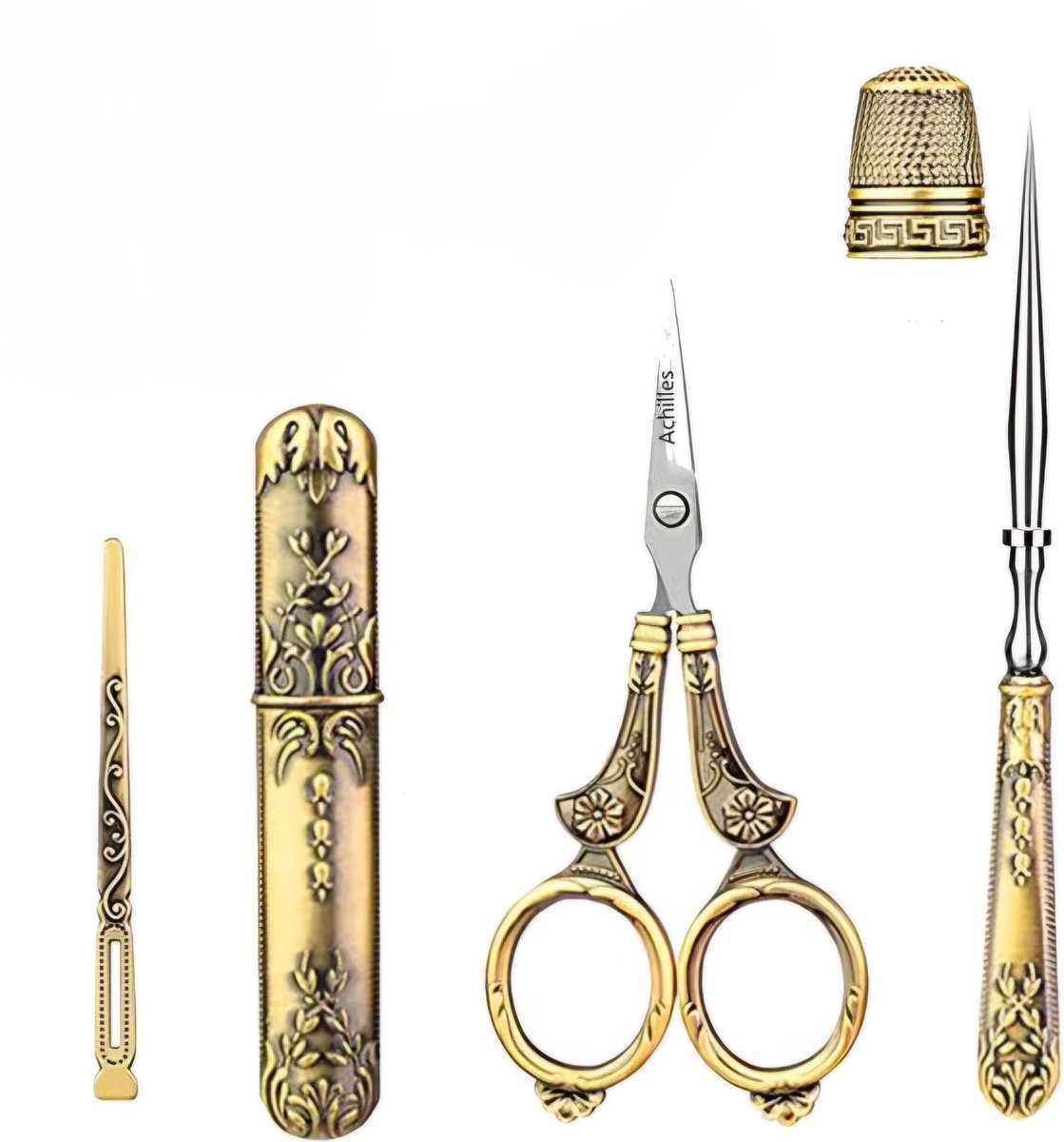 Achilles® Professionele Borduurschaar Kit- Gold Naaidoosset - Borduur - Naaibenodigdheden