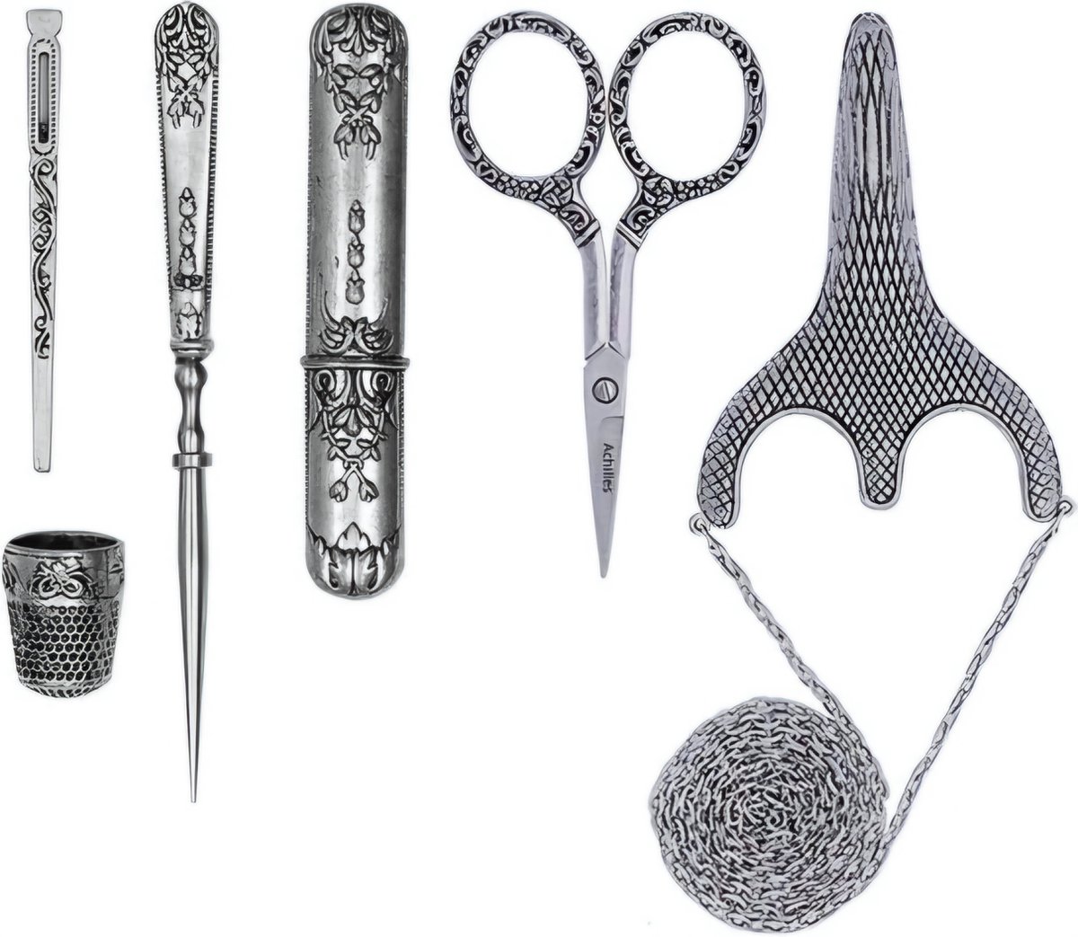 Achilles® Tamashini Borduurschaar Kit - Naaidoosset - Borduur - Hobbyschaar - Borduurschaar