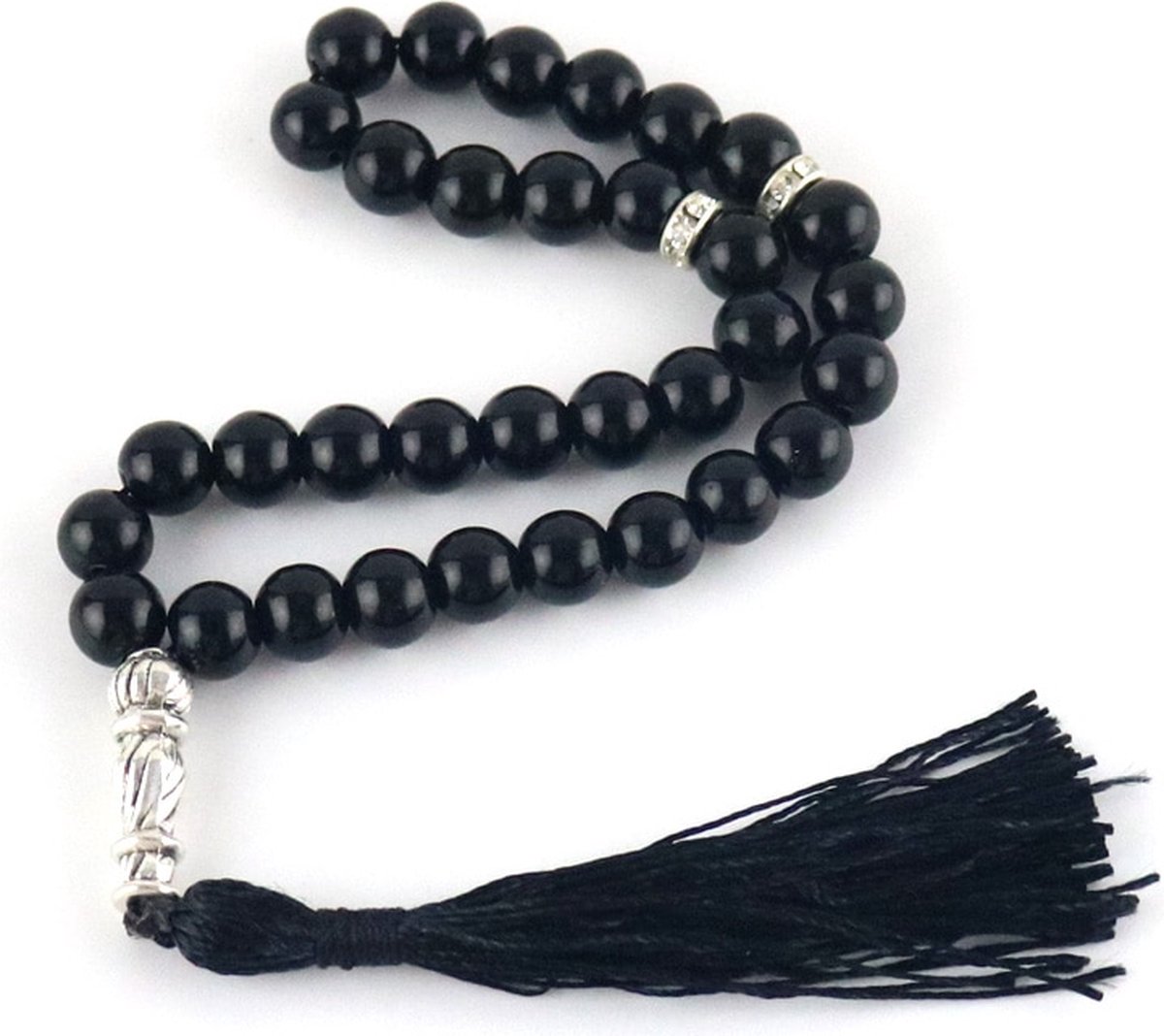 Tasbih Albashn Crystal Kralen - 33 Kralen - Moslim Gebed Kraal - Tesbih - Ramadan - Allah - Islamitische geschenk Tasbeeh