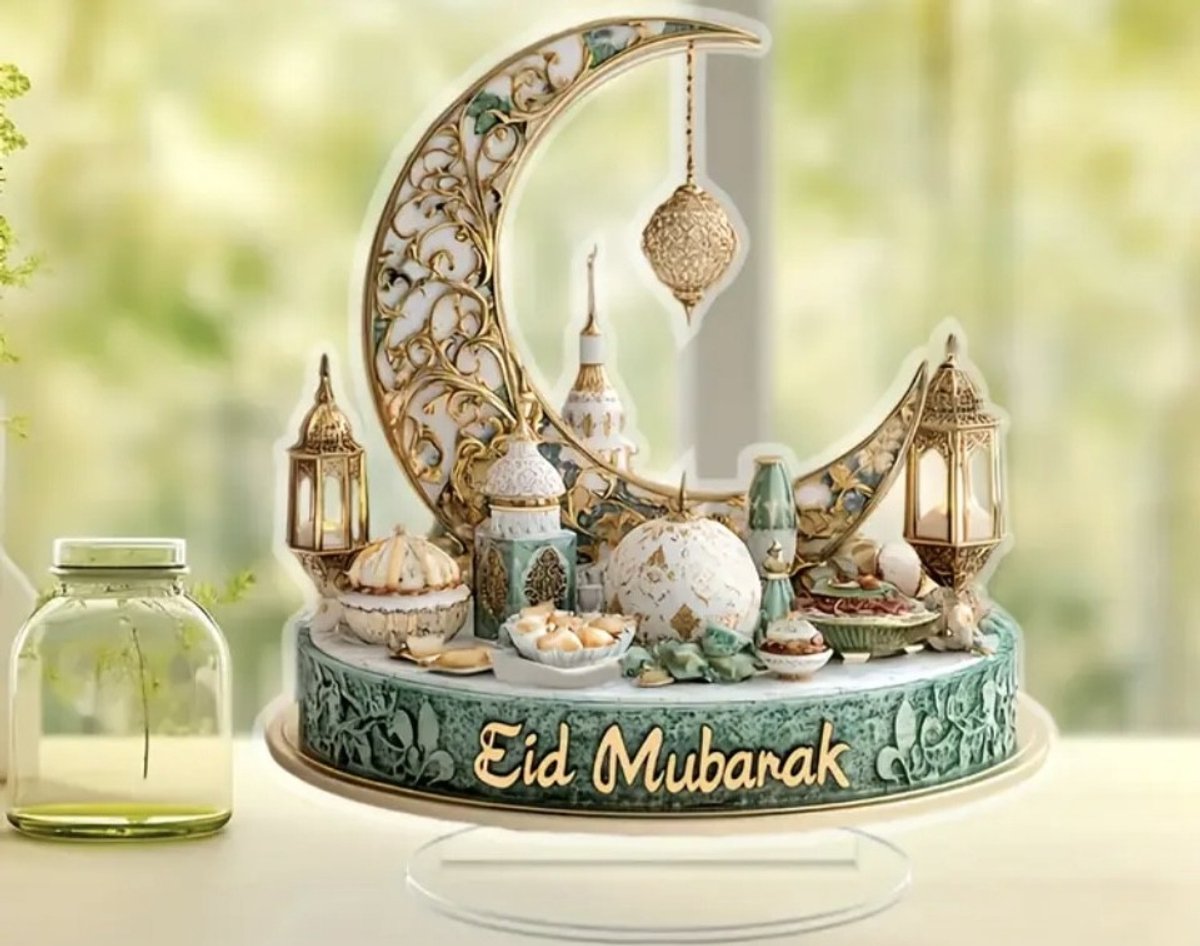 2D Charmante Ramadan Acryl decoratie ideaal cadeau of feest