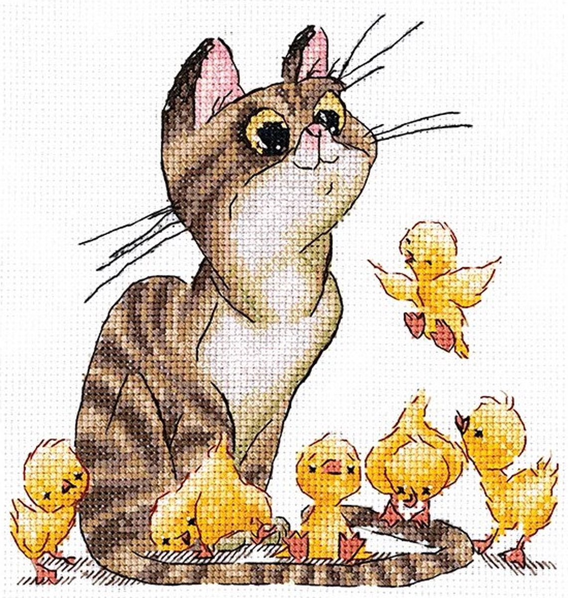 Borduurpakket Andriana - Whiskered Nanny - Gesnorde oppas - telpatroon