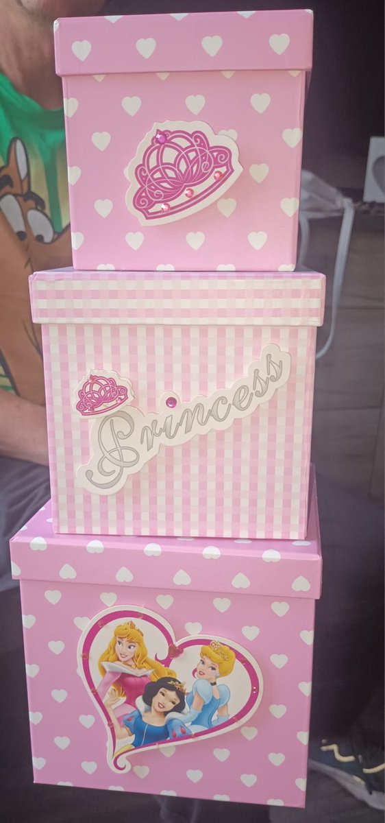 decoratieset van 3 dozen prinses