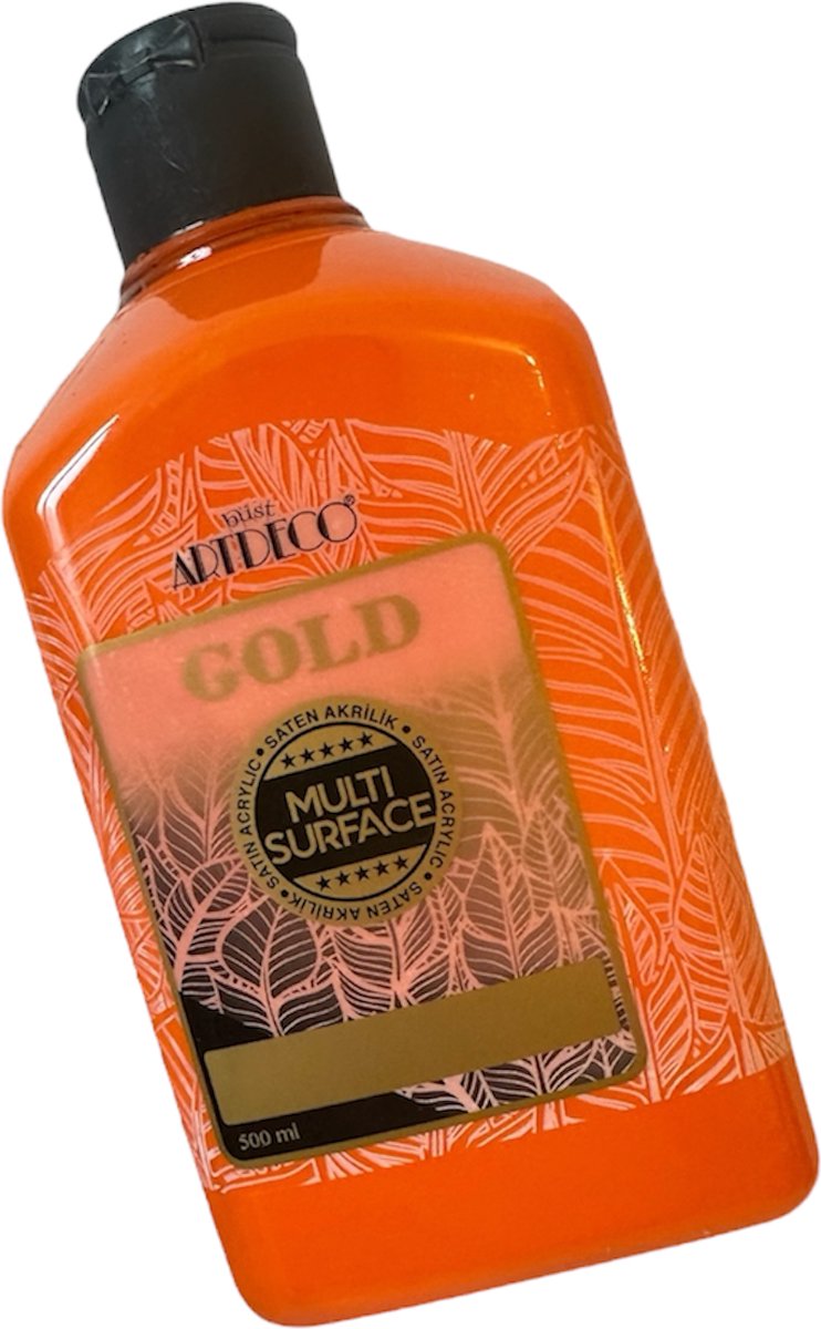 Artdeco Gold Multi-Surface Acrylverf 500ml Oranje