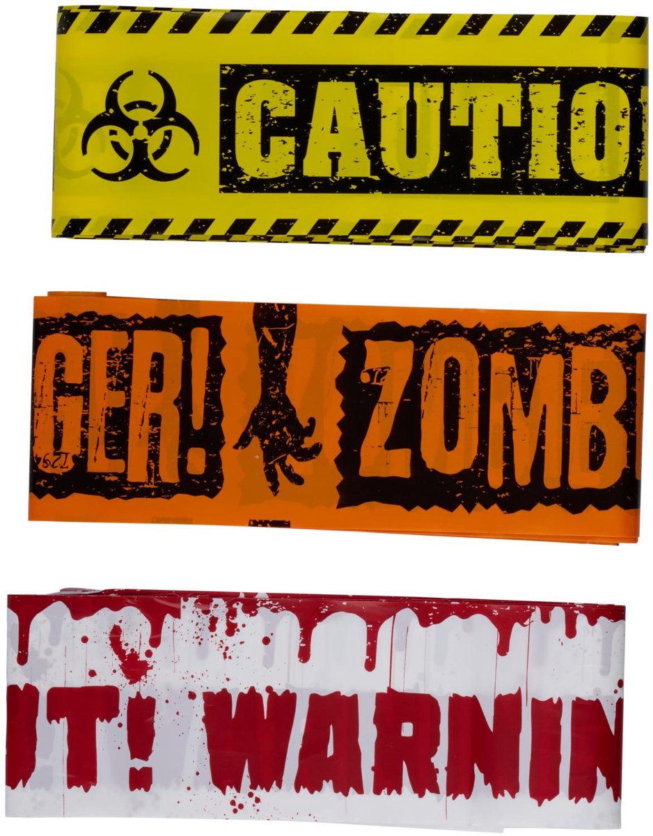 Arti Casa Halloween warning tape 3pcs