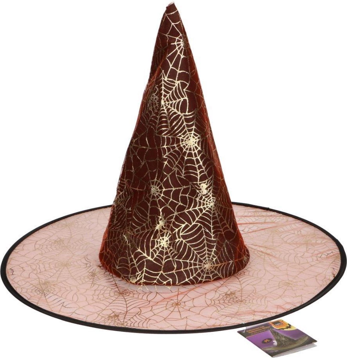 Arti Casa Heksenhoed 45,5x33cm Polyester Rood/goud