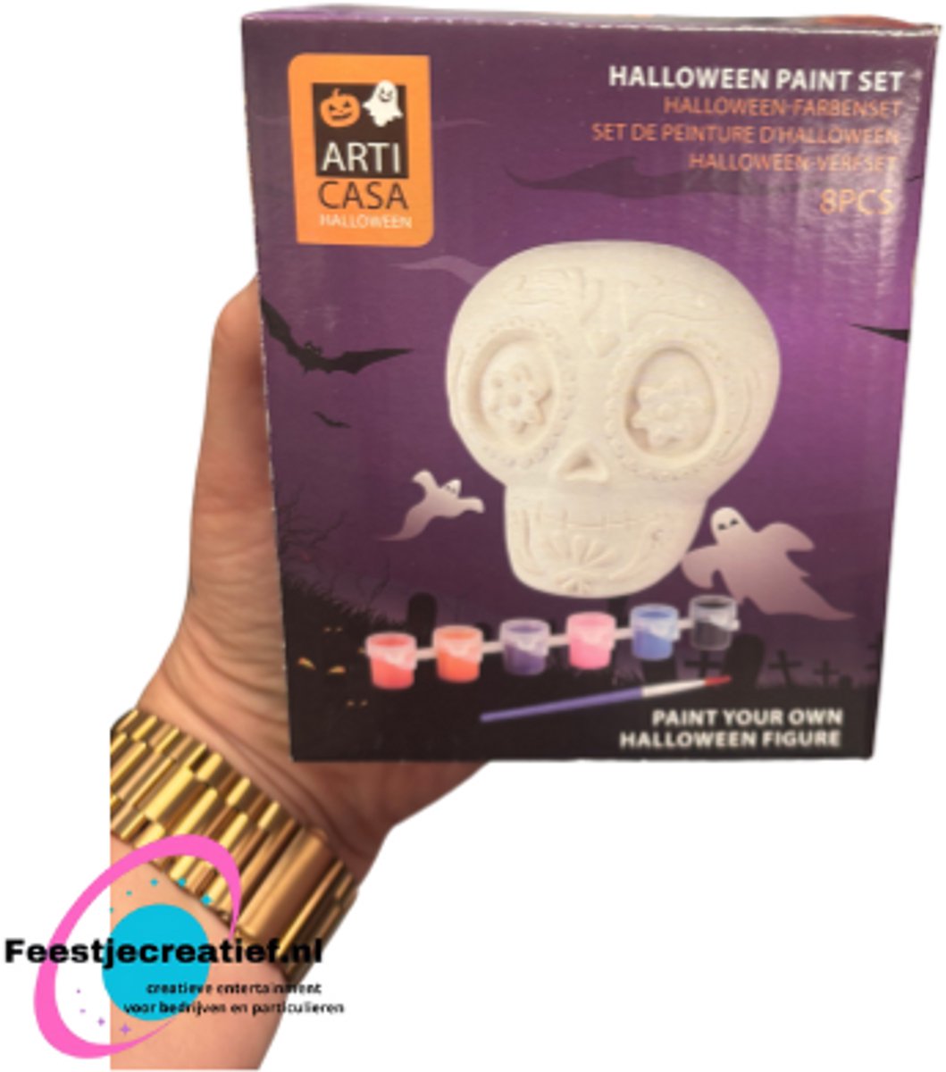 Articasa Paint set halloween 8pc 2as - 8 Stuks