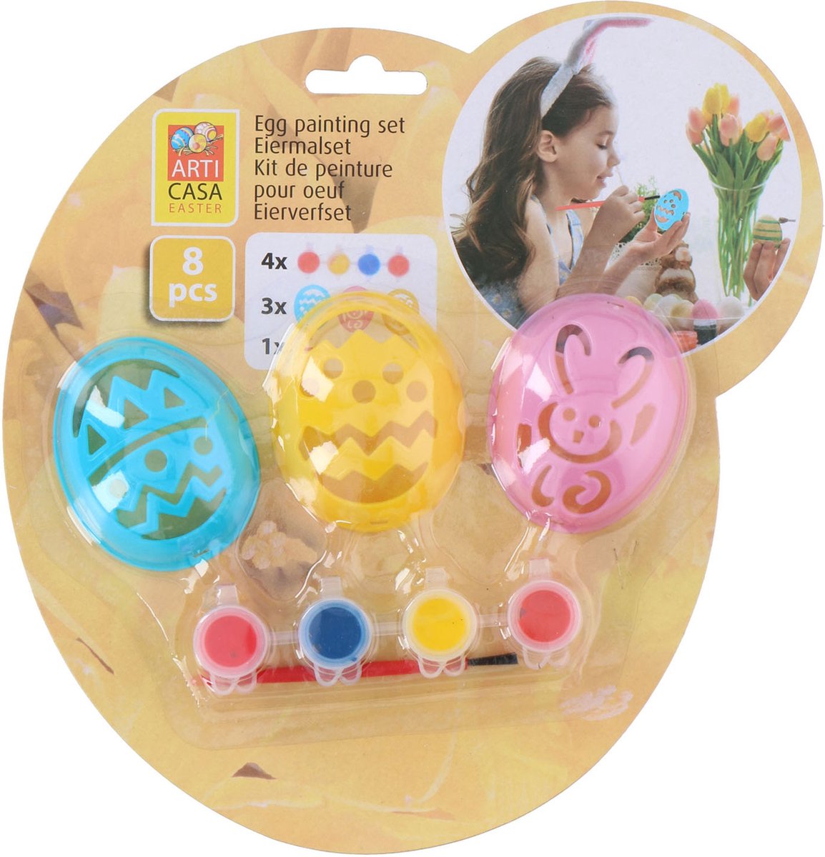 Eierverf set 8delig , Arti Casa, Pasen