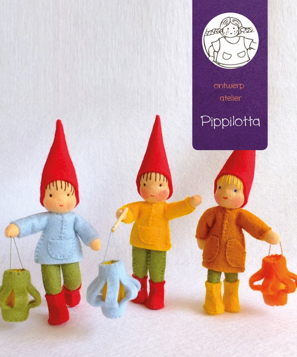 DIY wolvilt pakket: Drie kabouterlichtjes