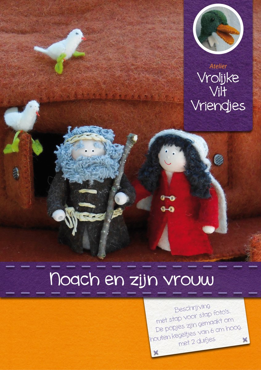 DIY wolvilt pakket: Noach en zijn vrouw