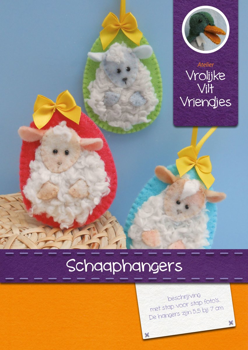 DIY wolvilt pakket: Schaaphangers