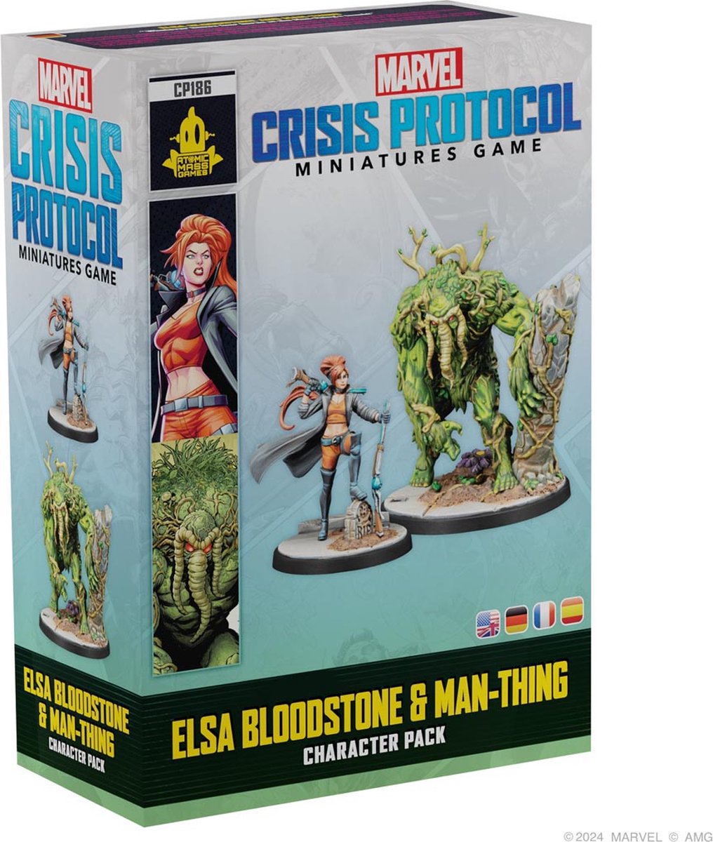 Marvel: Crisis Protocol – Elsa Bloodstone & Man-Thing - Miniatuur - Ongeschilderd en Ongeassembleerd