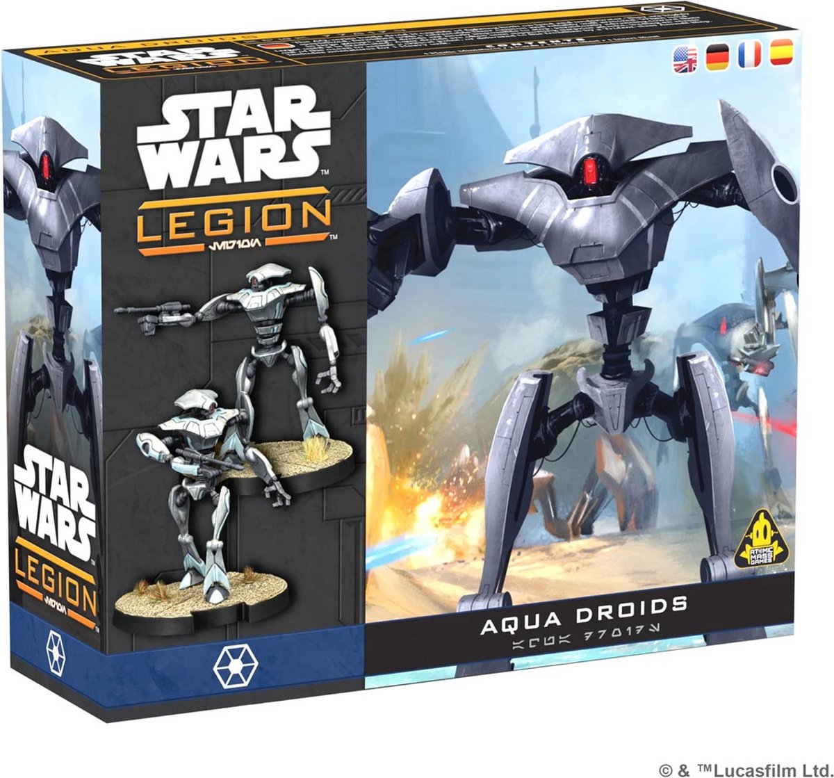 Star Wars Legion - Aqua Droid Unit Expansion – Unpainted Requires Assembly