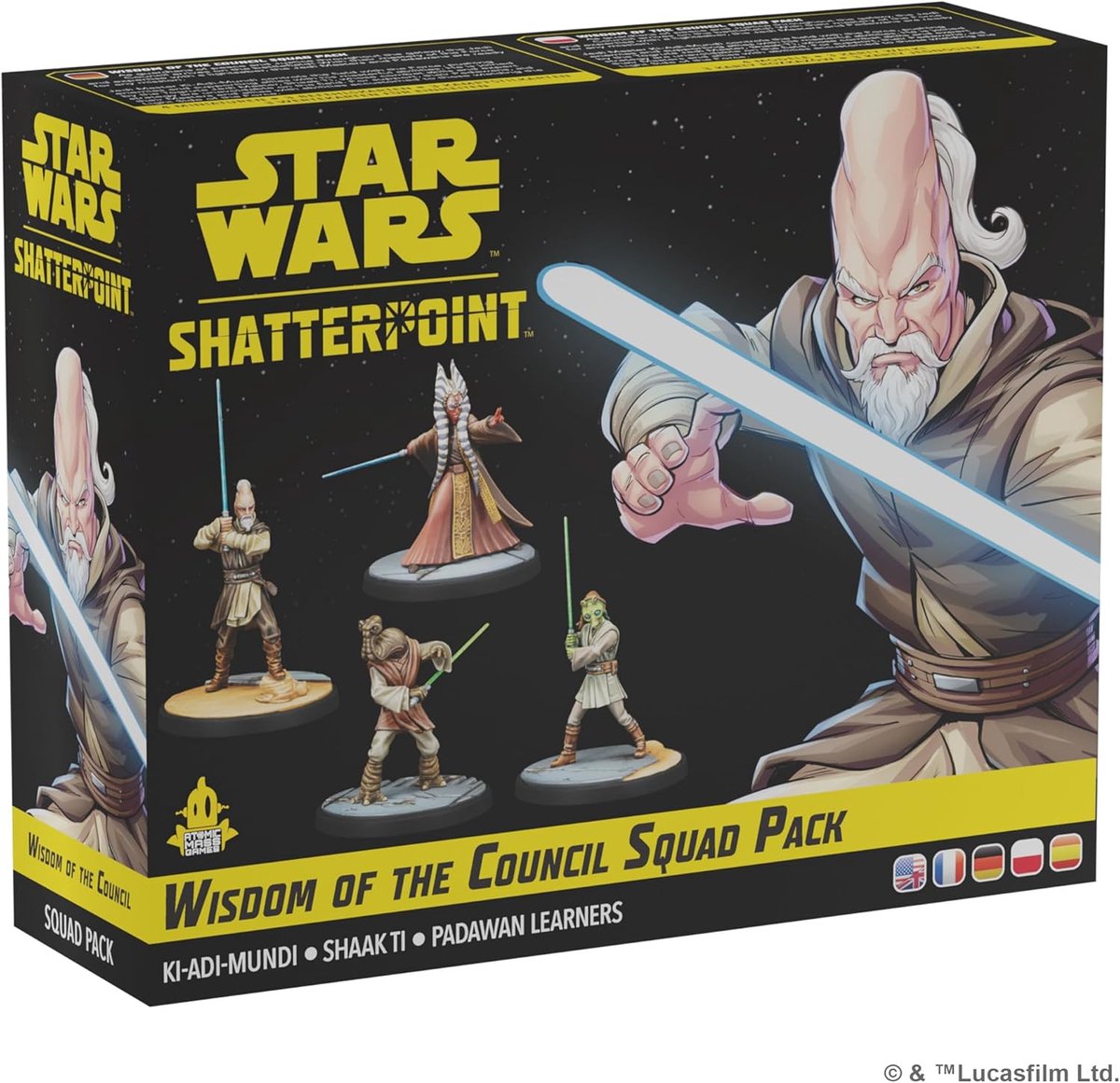 Star Wars Shatterpoint Wisdom of The Council Squad Pack - Tabletop Miniatures Game - Atomic Mass - Miniatures are supplied unassembled and unpainted!