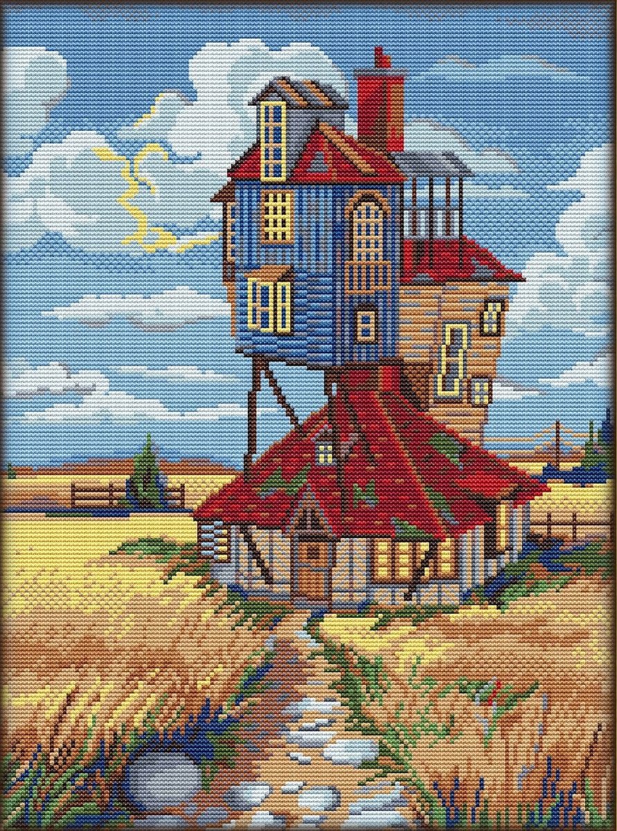 BORDUURPAKKET - Thuis - full size cover - APS - telpatroon om zelf te borduren