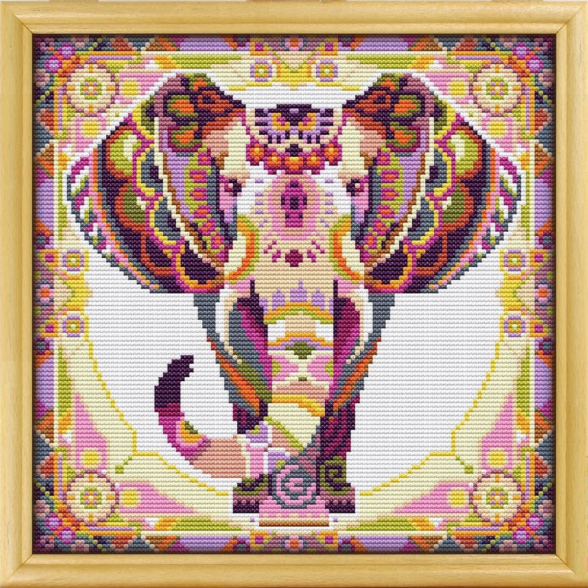 Borduurpakket Awesome Pattern Studio - Mandala Elephant - Mandala Olifant - full size
