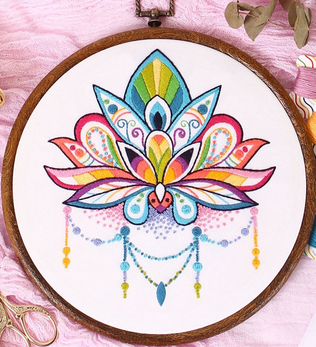 Borduurpakket Embroidery - Vrij borduren - Lotus - APS
