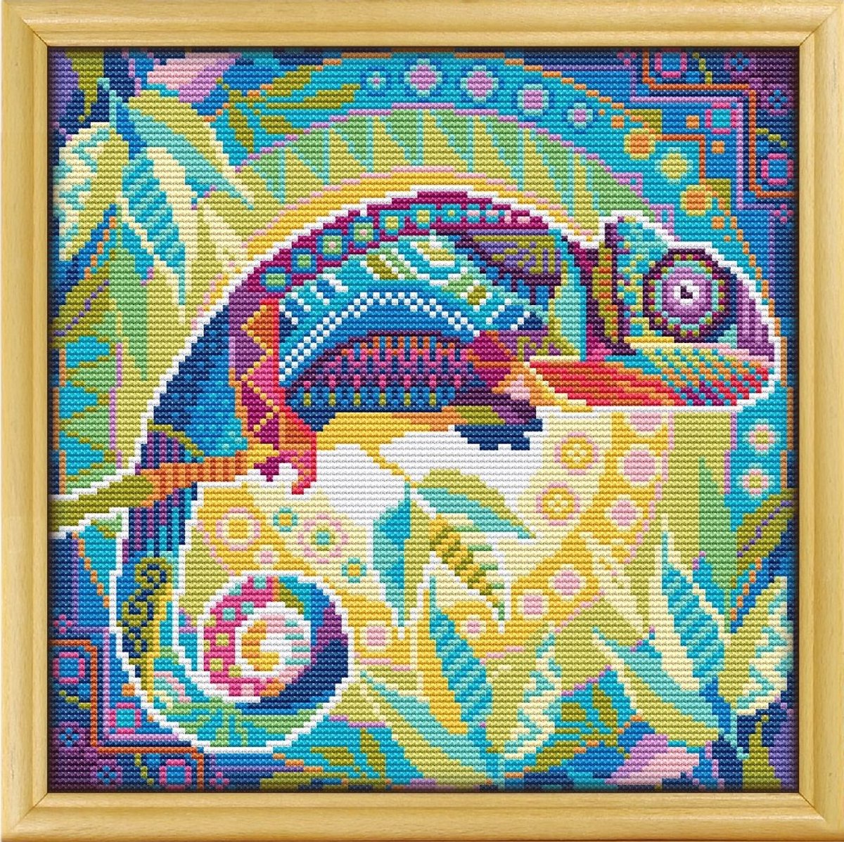 Borduurpakket Mandala Kameleon - 171-1 - Awesome Pattern Studio