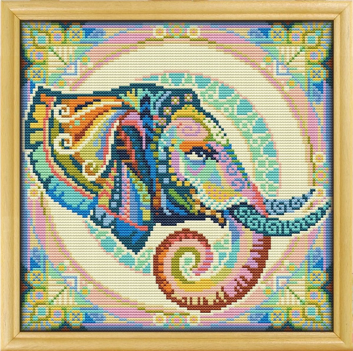 Borduurpakket Mandala Olifant - 184-1 - Awesome Pattern Studio