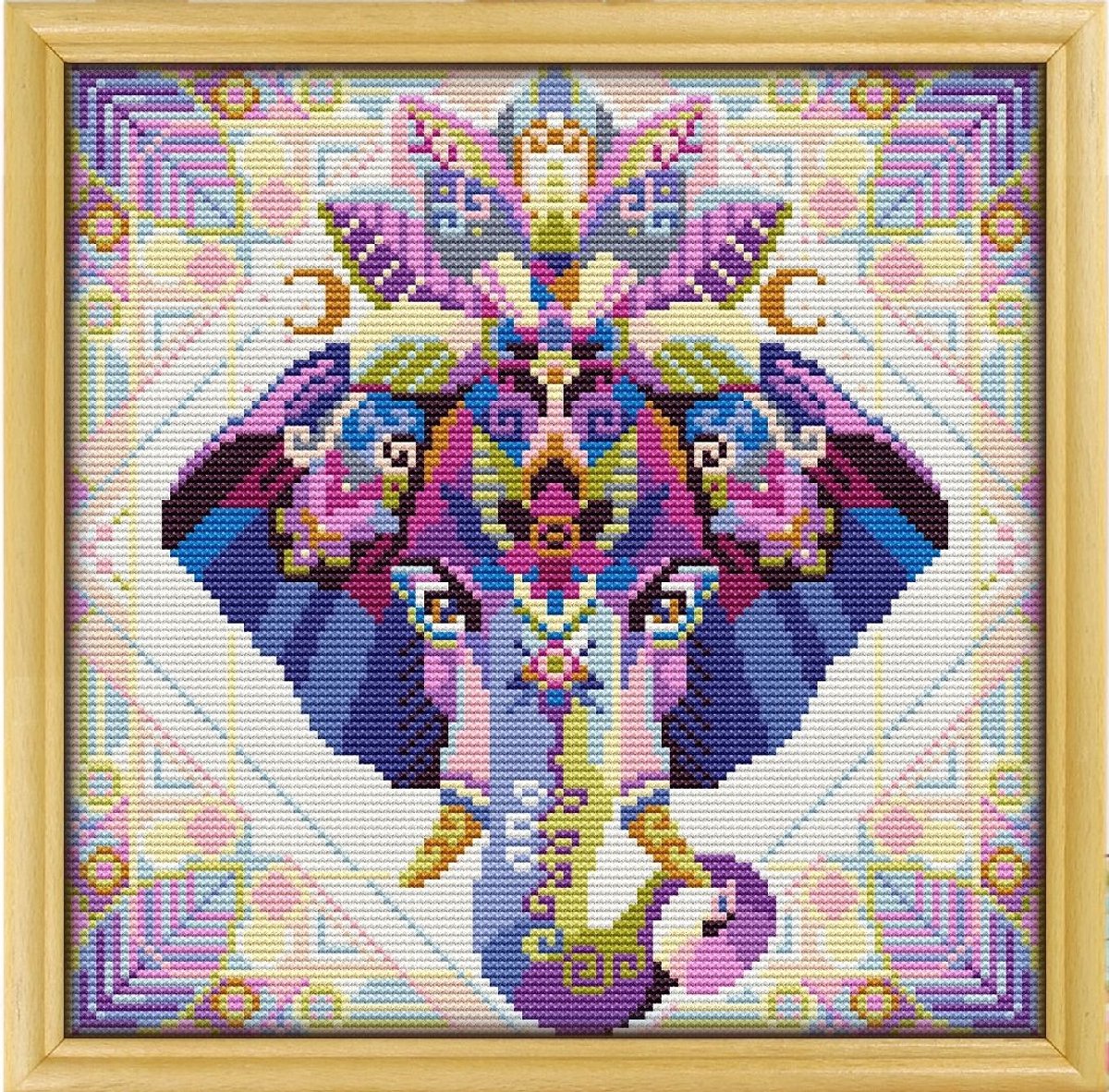 Borduurpakket Mandala Olifant - 185-1 - Awesome Pattern Studio