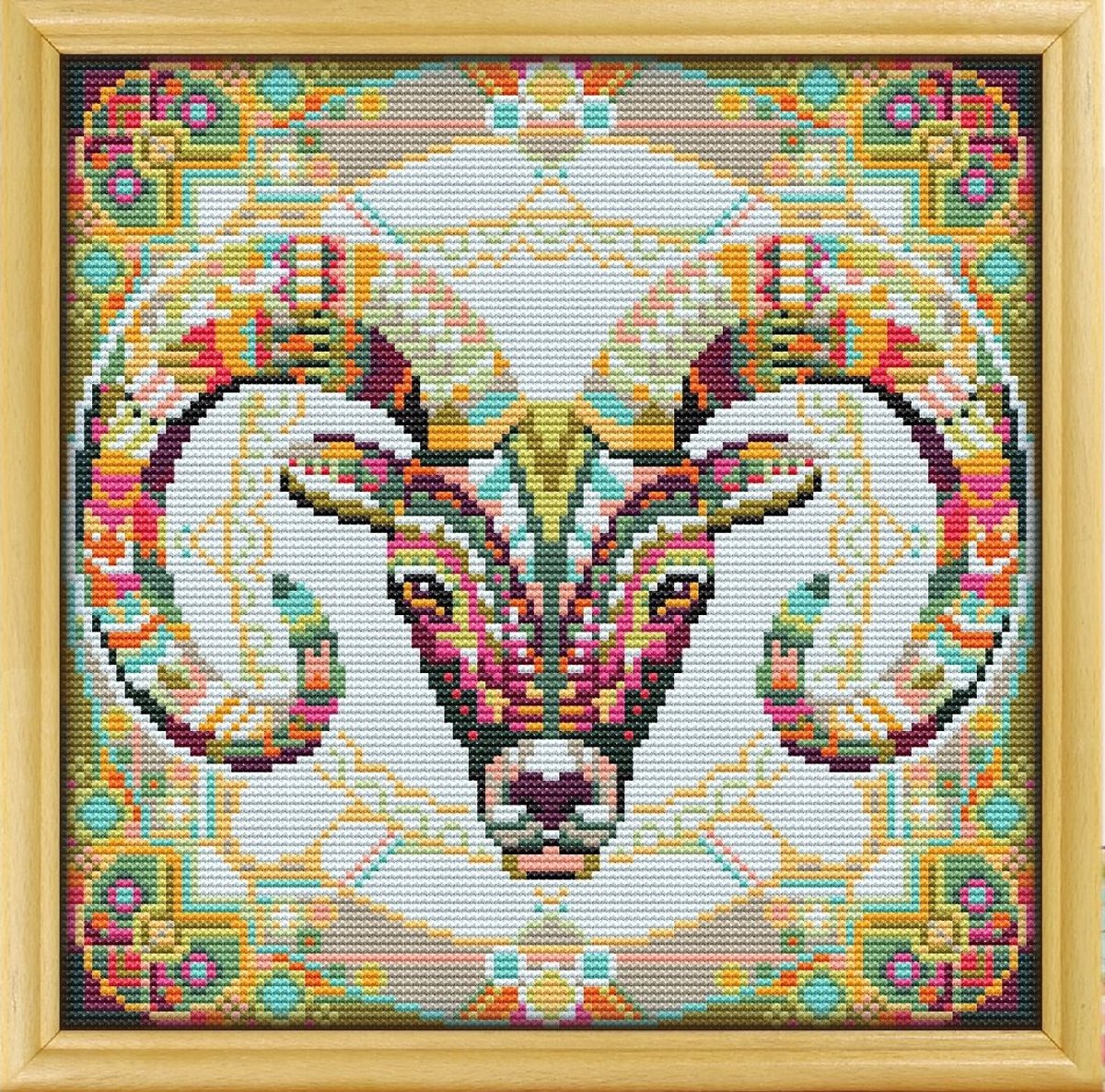 Borduurpakket Mandala Steenbok - 203-1 - Awesome Pattern Studio