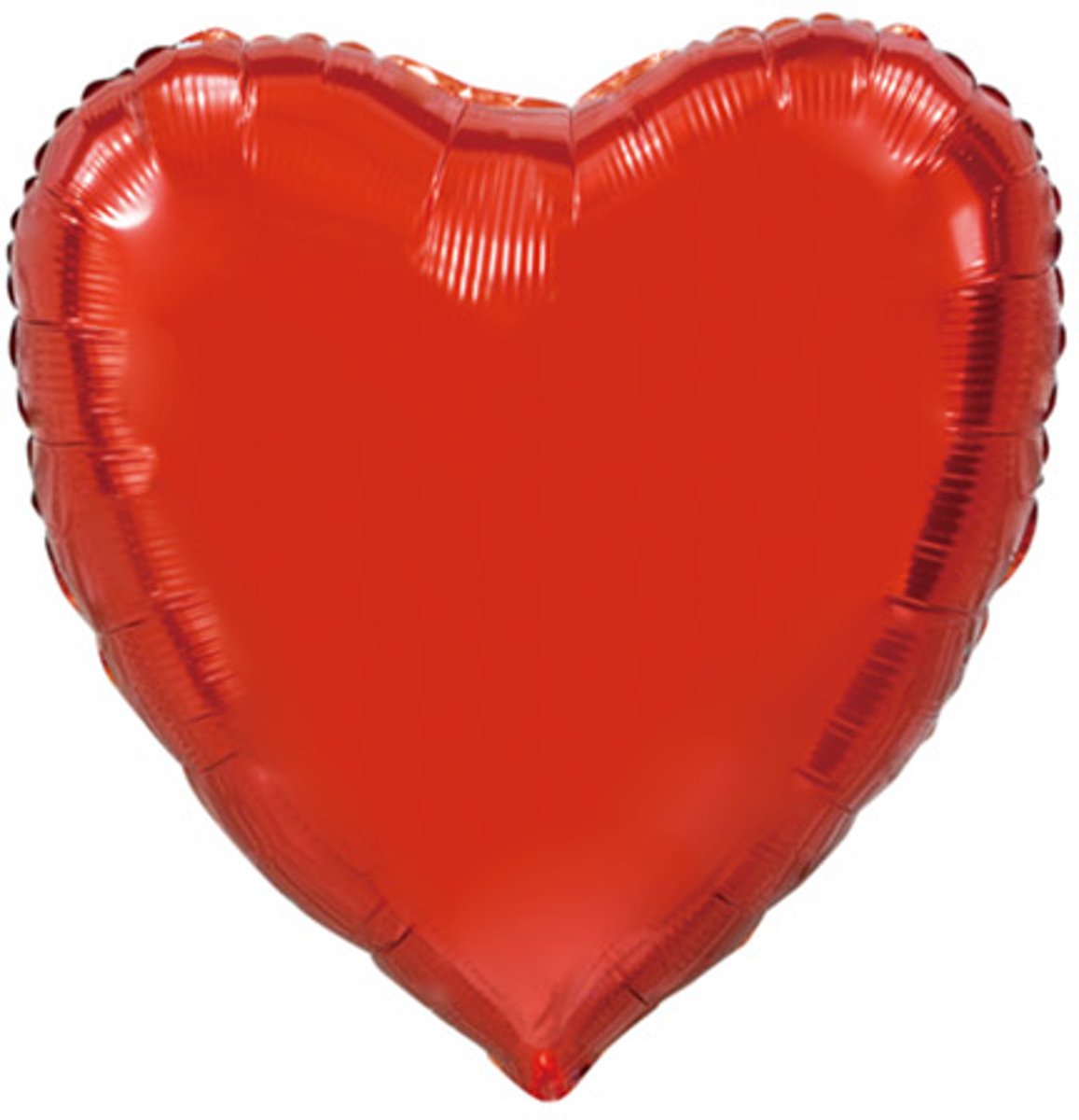 Folie ballon hart vorm rood 92 cm groot