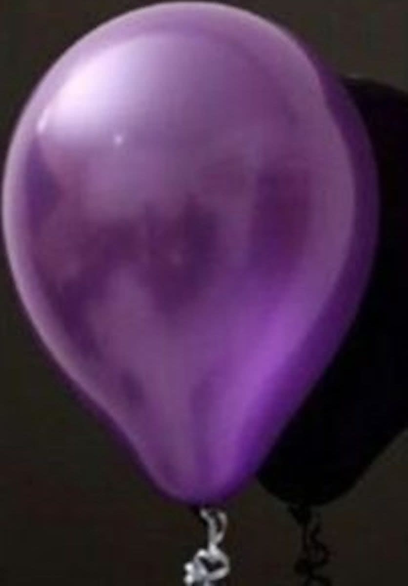 Voordeelpak 100 stuks Paarse parelmoer metallic ballon 30 cm hoge kwaliteit
