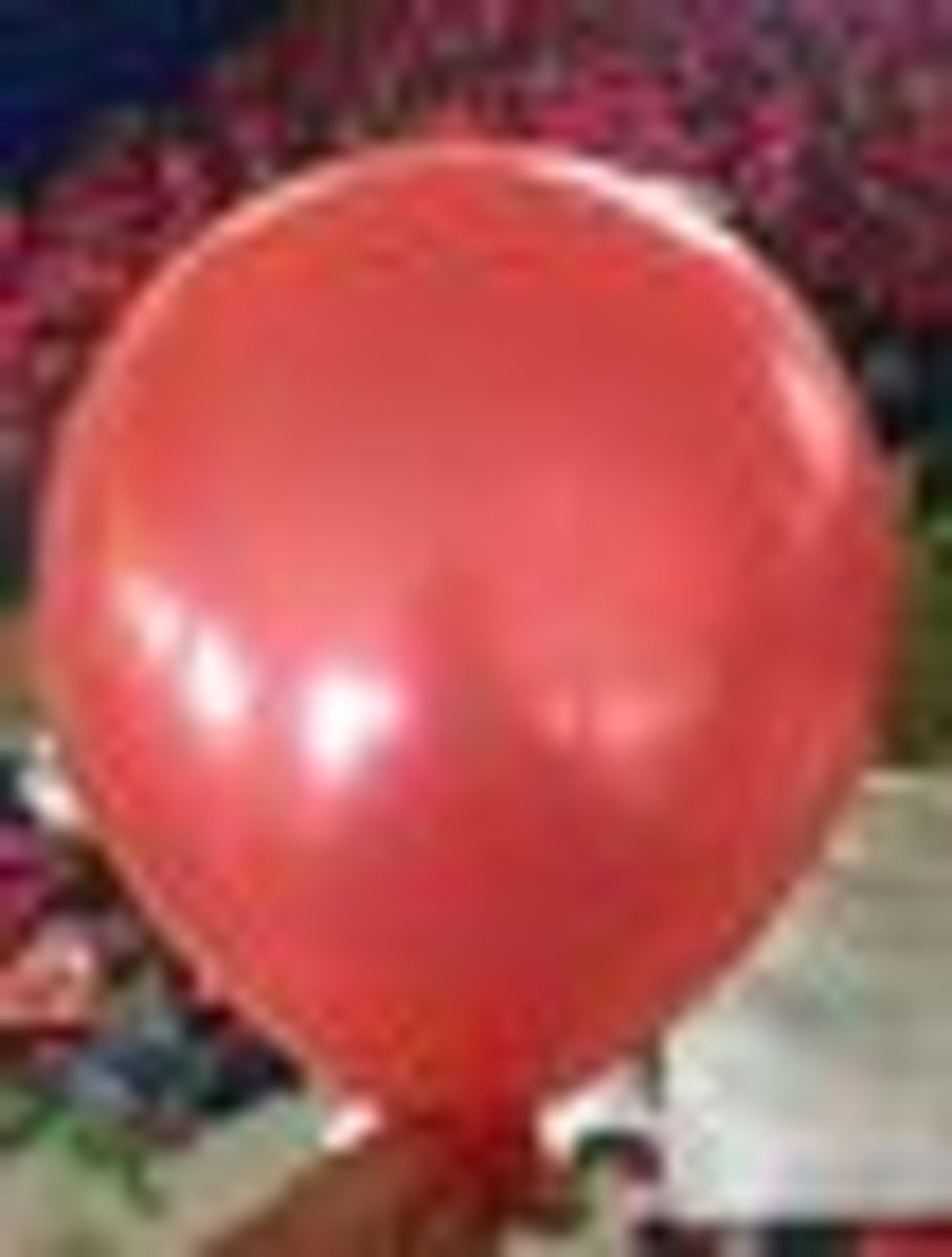 ballonnenparade Voordeelpak 100 stuks Rode parelmoer metallic ballon 30 cm hoge kwaliteit