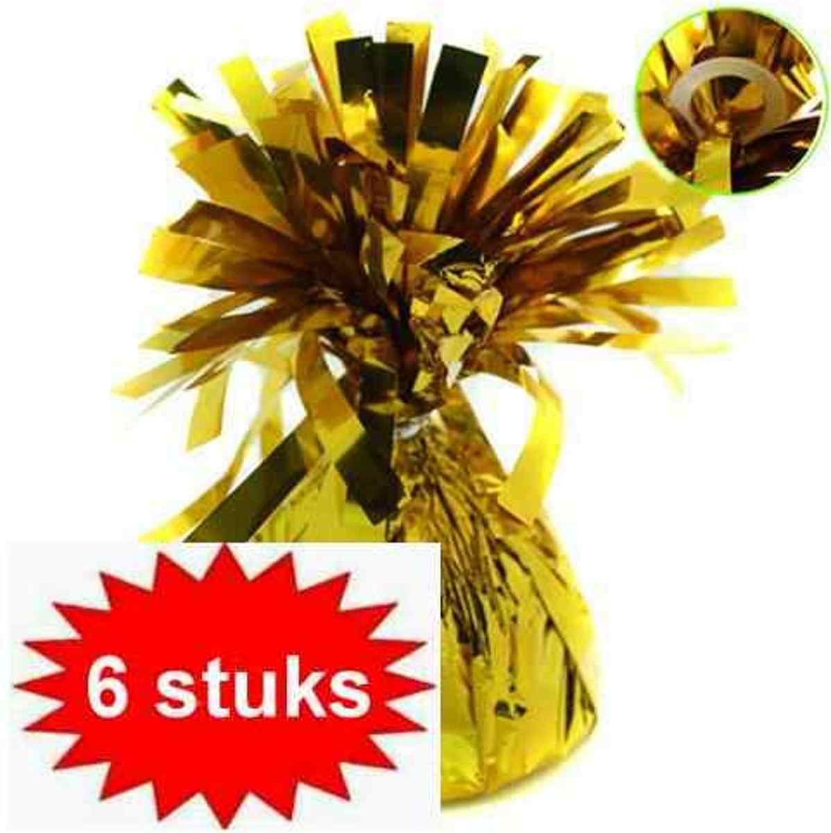 ballon gewichtje 170 gr goud 6 stuks