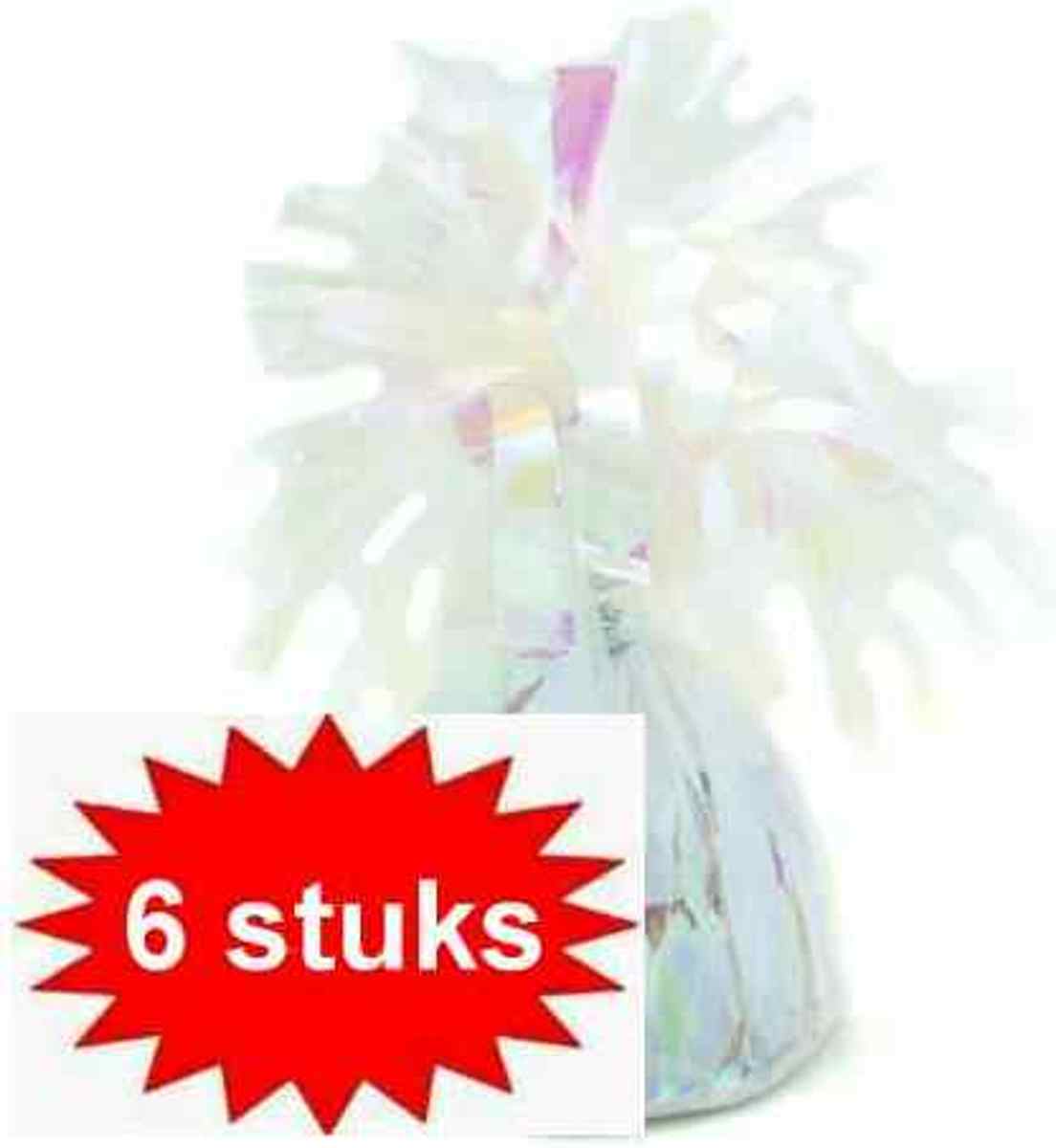 ballon gewichtje 170 gr iriserend 6 stuks
