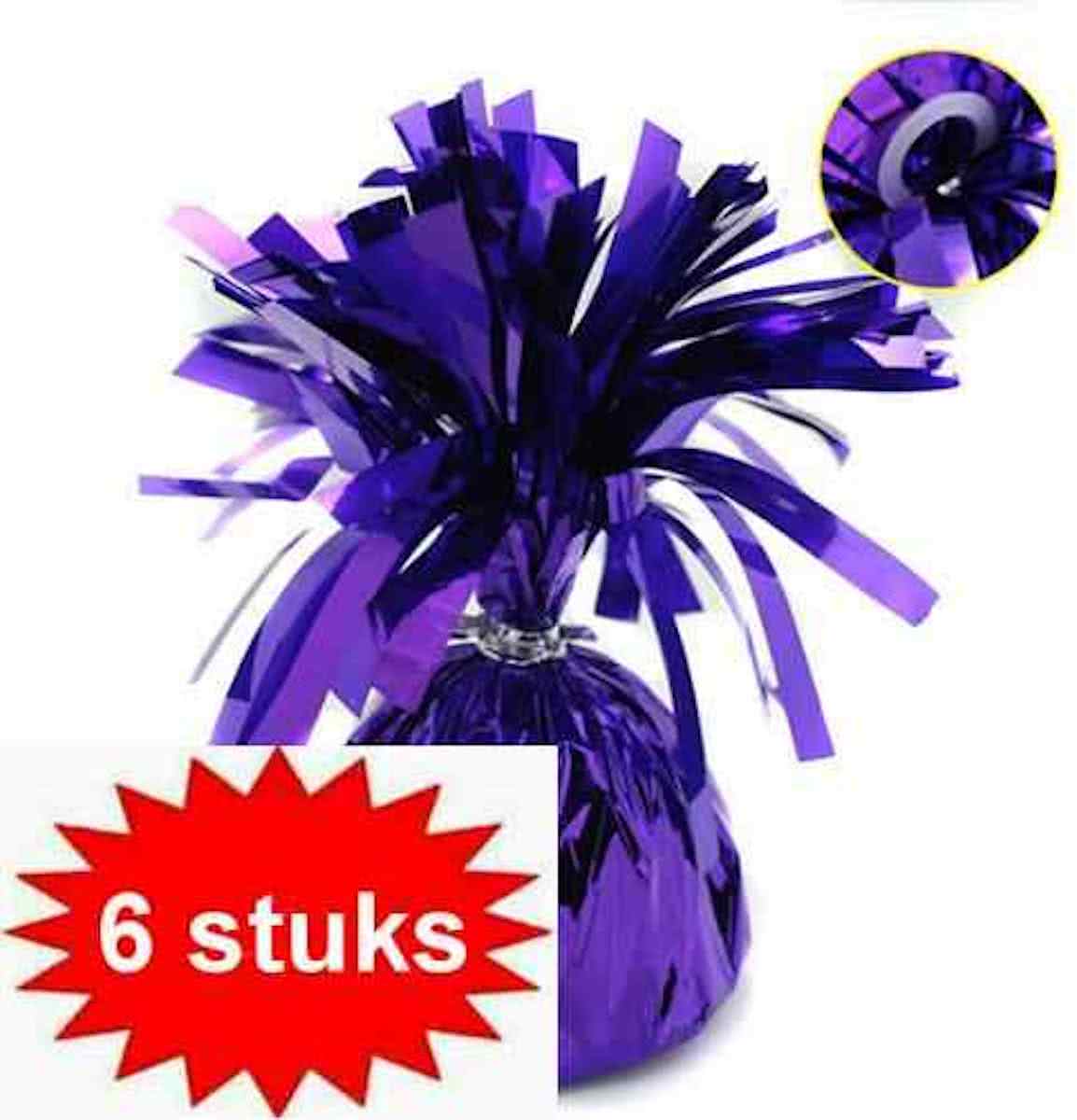 ballon gewichtje 170 gr paars 6 stuks