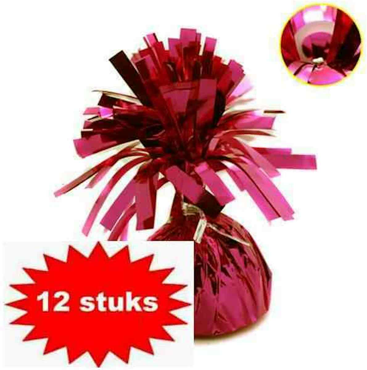 ballon gewichtje 170 gr rood 12 stuks