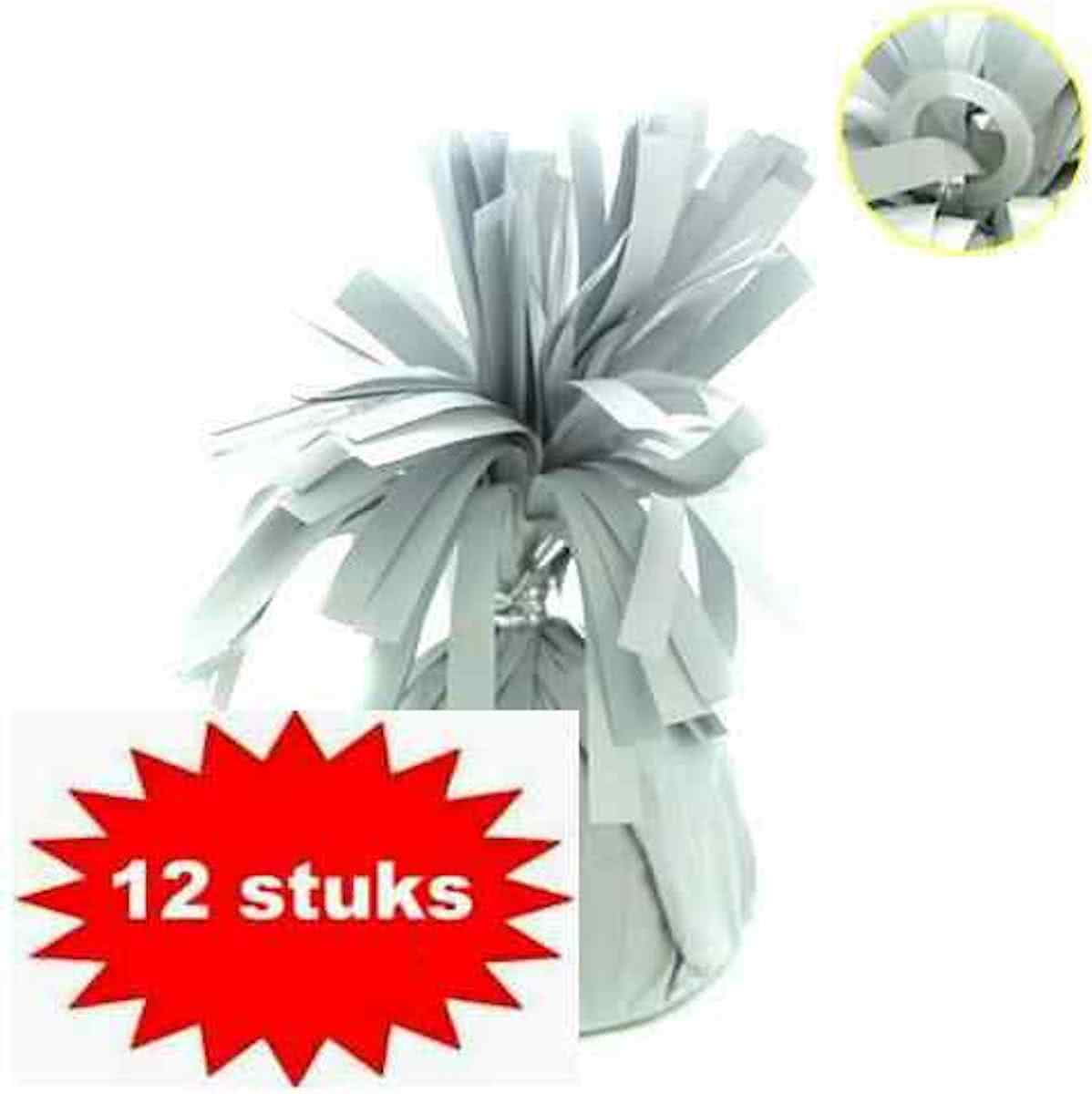 ballon gewichtje 170 gr wit 12 stuks